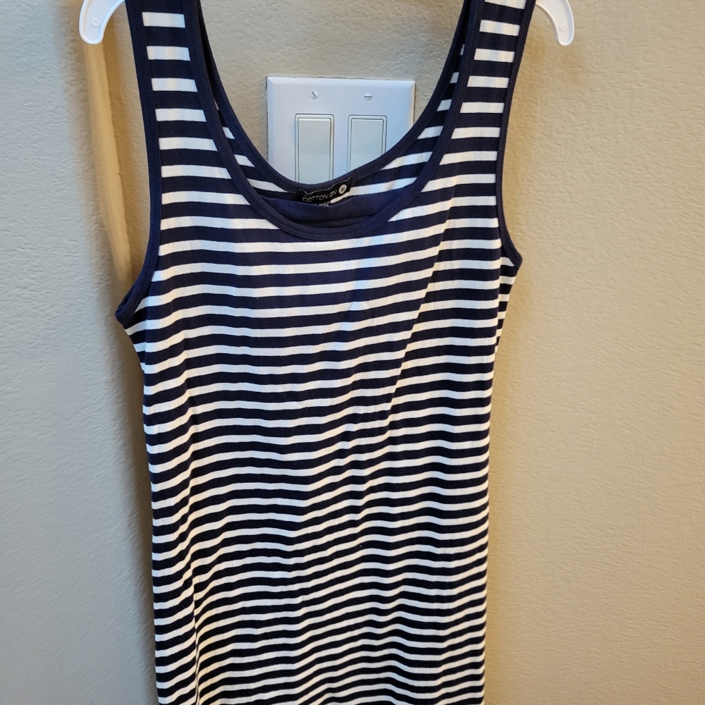 Cotton On bodycon striped dress- Med
